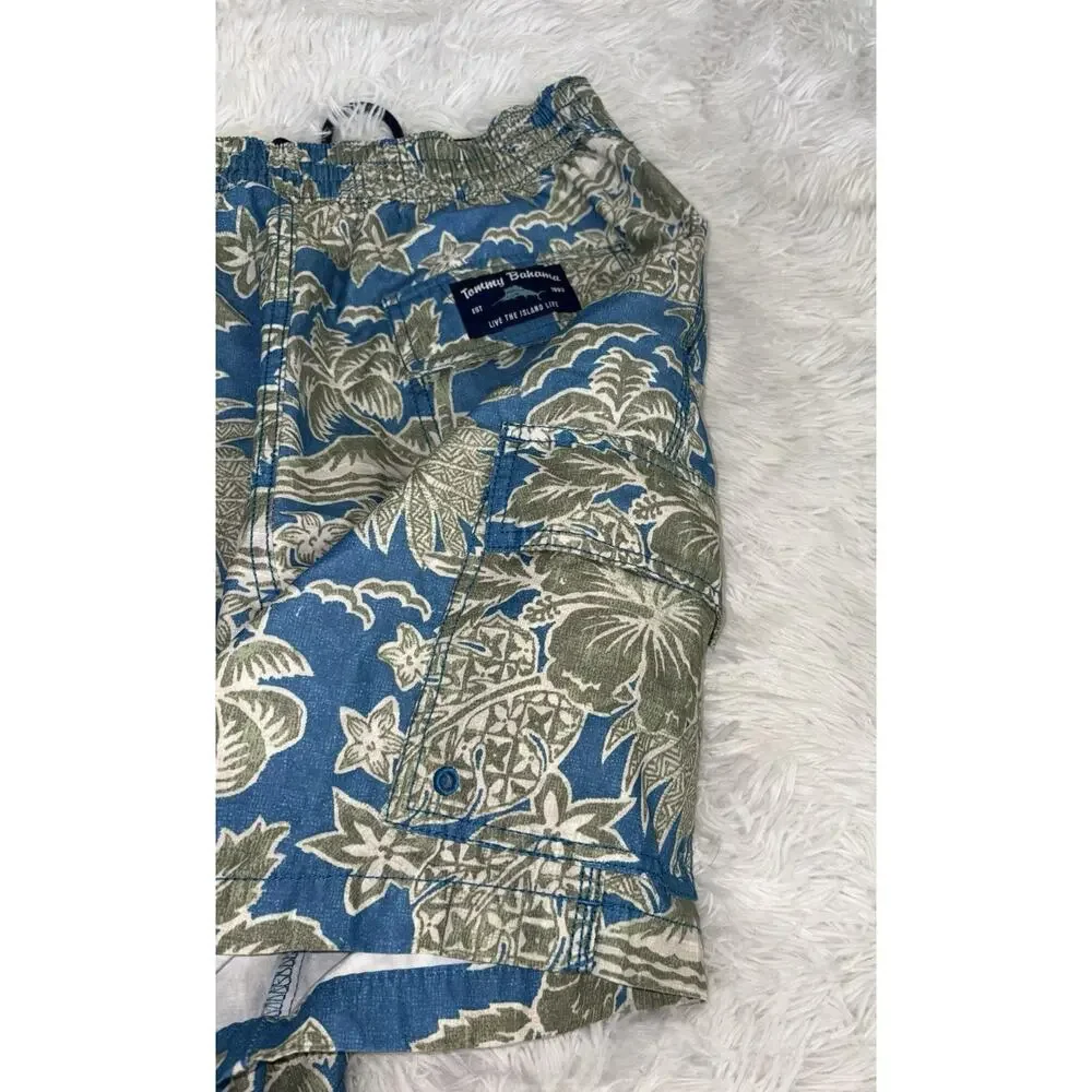Vintage Tommy Bahama Men’s S Tropical Design Cargo Swim Trunks. Great Pair